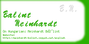 balint meinhardt business card